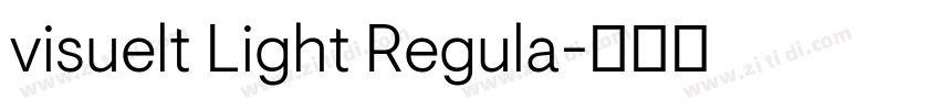 visuelt Light Regula字体转换